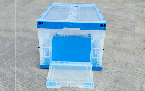 短邊開口折疊儲(chǔ)物65434塑料周轉(zhuǎn)箱